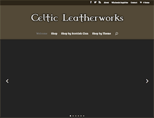 Tablet Screenshot of celticleatherworks.com